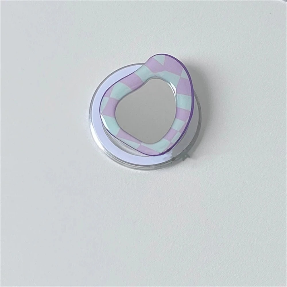 Cute 3D Love Heart Flower For Magsafe Charging Grip Tok For iPhone15 Wireless Case Folding Magnetic Finger Stand