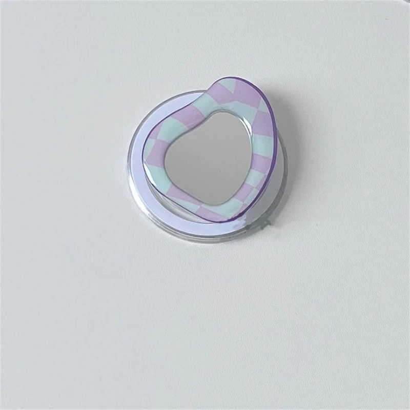 Cute 3D Love Heart Flower For Magsafe Charging Grip Tok For iPhone15 Wireless Case Folding Magnetic Finger Stand