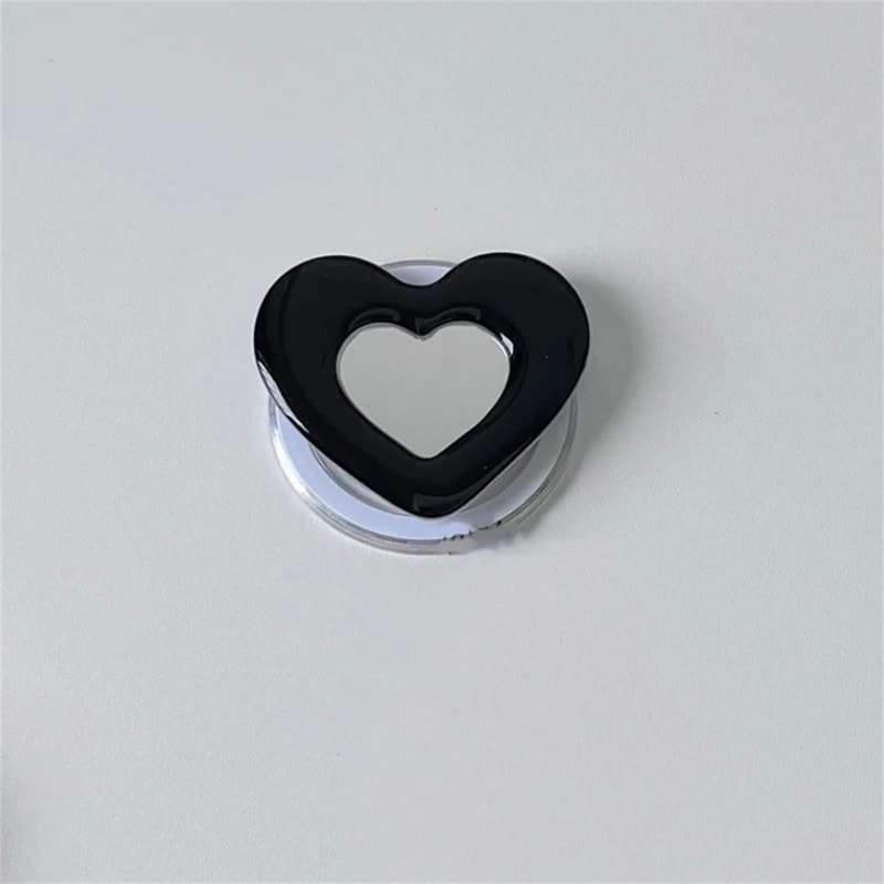 Cute 3D Love Heart Flower For Magsafe Charging Grip Tok For iPhone15 Wireless Case Folding Magnetic Finger Stand