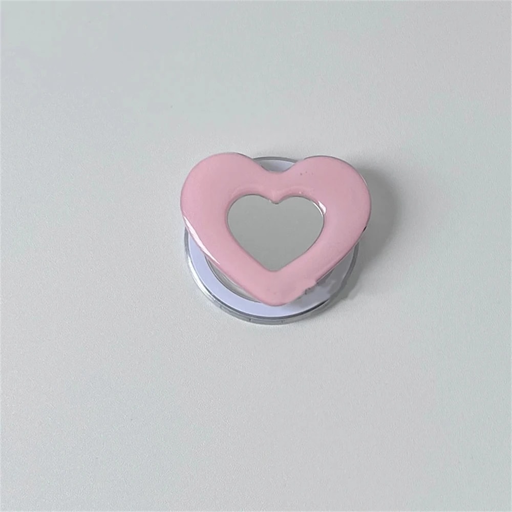 Cute 3D Love Heart Flower For Magsafe Charging Grip Tok For iPhone15 Wireless Case Folding Magnetic Finger Stand