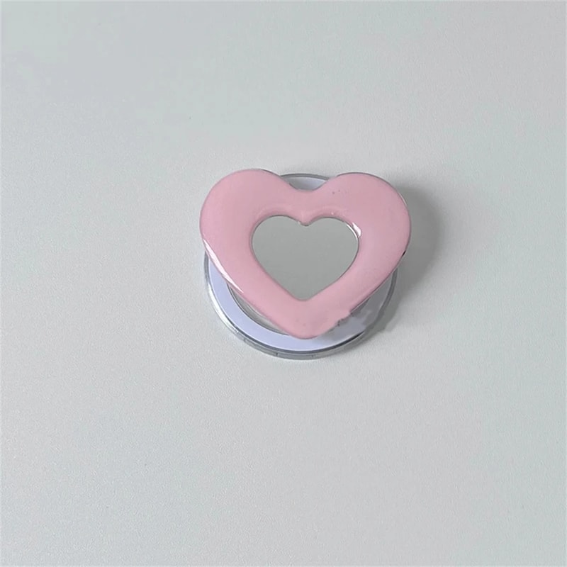 Cute 3D Love Heart Flower For Magsafe Charging Grip Tok For iPhone15 Wireless Case Folding Magnetic Finger Stand
