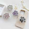 3D Cute Cat Paw Diamond Folding Finger Ring Griptok Phone Holder iPhone 16 Support Socket Pocket Grip Stand Bracket