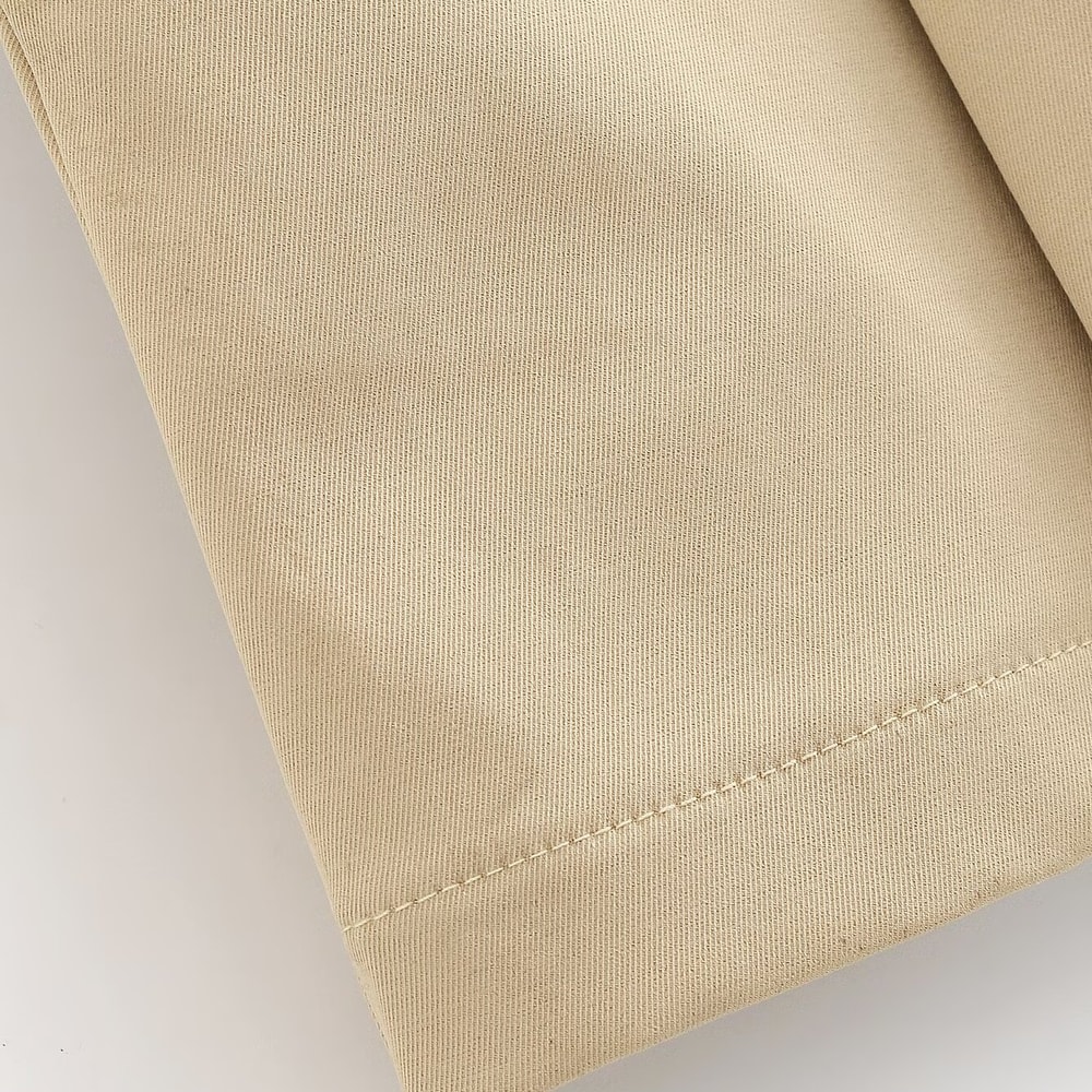 Topenomi Vintage Shorts, Women High Waist Straight Short Pants, Korean Fashion, Versatile Streetwear, Khaki Button Short