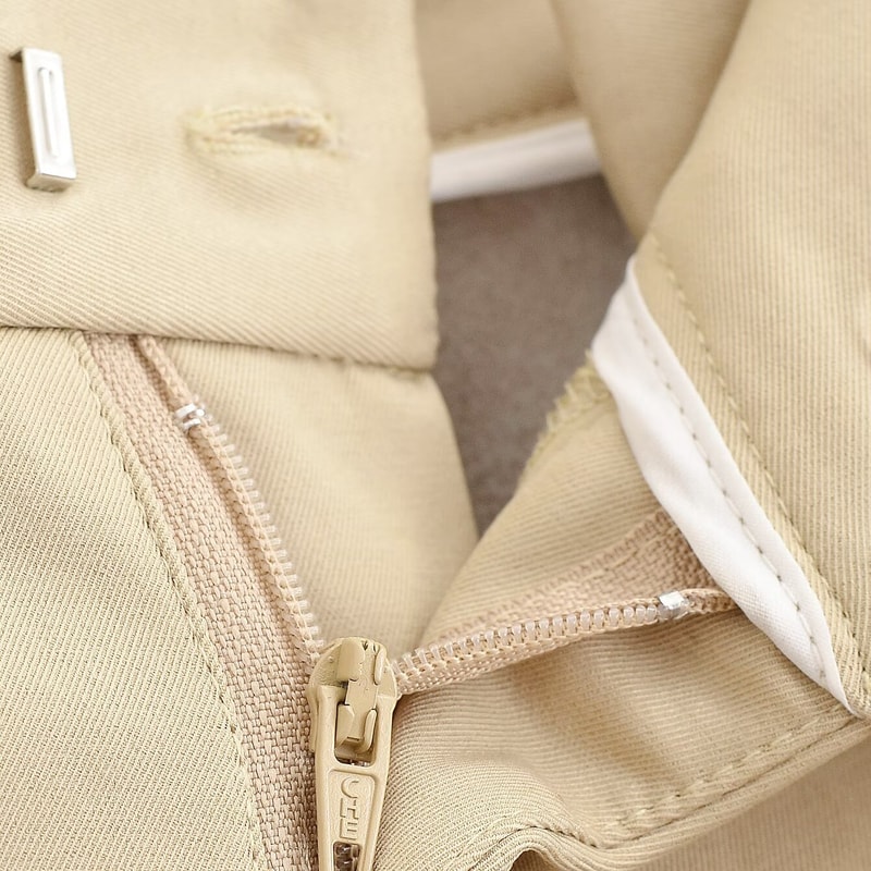 Topenomi Vintage Shorts, Women High Waist Straight Short Pants, Korean Fashion, Versatile Streetwear, Khaki Button Short