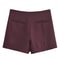 TFMLN Vintage High Waist Skort, Women Fashion Solid Mini Skirts with Side Zipper, Casual Streetwear Shorts for Spring