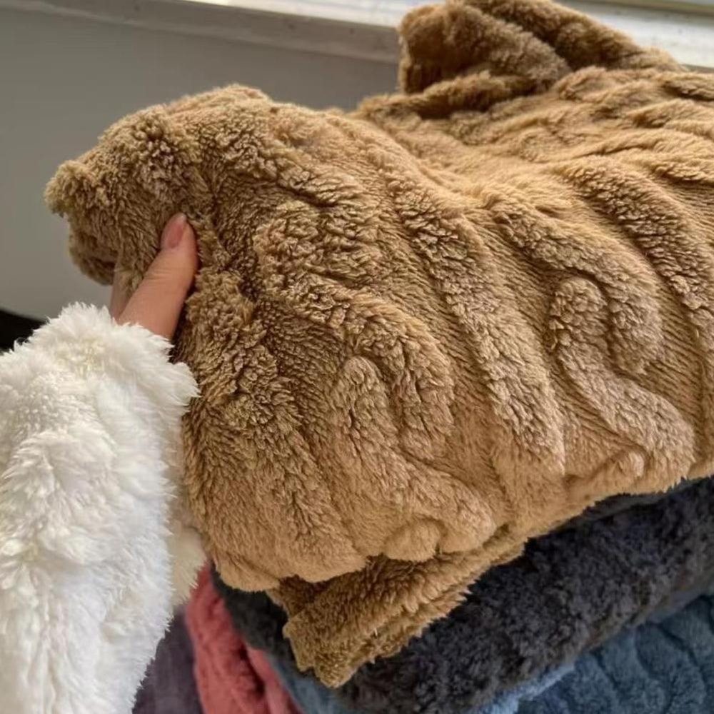 Winter Warm Nightdress for Women, Thickened Flannel Nightgown Long Sleeve, Loose Fit Sleepwear with Double Pocket, Solid