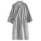 Men's Kimono Robe, Cotton Bathrobe for Men, Striped Loose Fit Lace Up Cardigan, Lightweight Spring Summer Pajama Robe