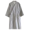 Men's Kimono Robe, Cotton Bathrobe for Men, Striped Loose Fit Lace Up Cardigan, Lightweight Spring Summer Pajama Robe
