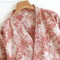 Womens Cotton Kimono Robe, Lightweight Loungewear, Jacquard Bathrobe and Negligee for Homewear