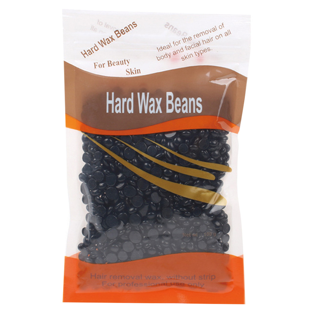 Depilatory Hard Wax Beans, Stripless Waxing Beans for Face, Underarm, and Bikini Line, with Natural Ingredients