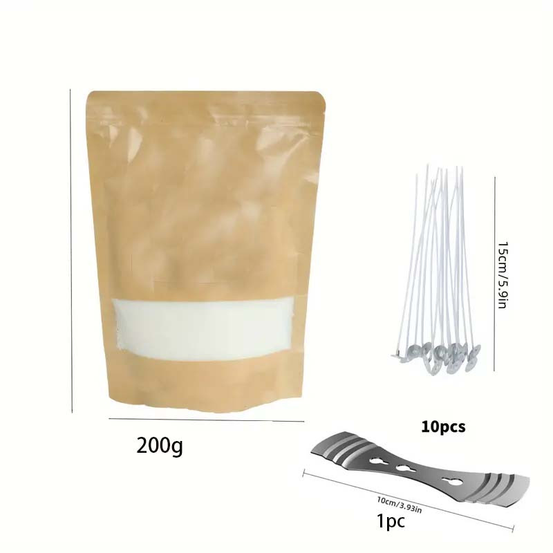 DIY Candle Making Kit, Pearl Candle Wax with Wicks, Refillable Pearled Sand for Pillar Candles, Weddings, Parties