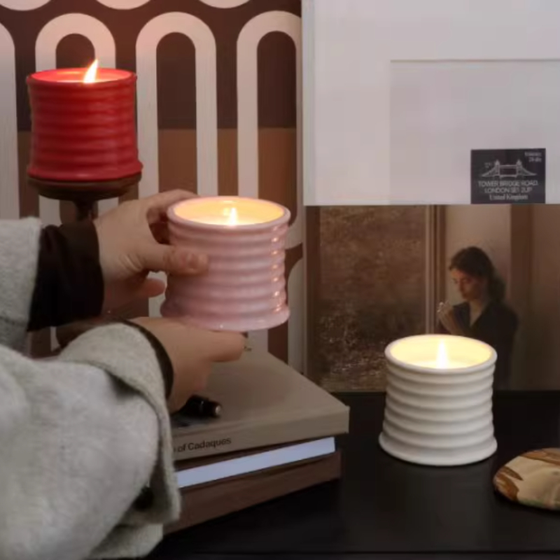 Coconut Wax Candles Multiple Fragrance Cup Shaped Scented Candles For Home Atmosphere Birthday Gift 2