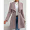 Mia Muse Womens Coat Winter Work Coat Long Sleeve Lapel Blazer Solid Color Outerwear Valentines Day 8