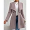 Mia Muse Womens Coat Winter Work Coat Long Sleeve Lapel Blazer Solid Color Outerwear Valentines Day 8