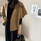 Women's Winter Wrap Coat, Thickened Polyester Fiber, Pure Color No Button Design, Autumn Office Style