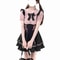 Sweet Lolita Dress Set, Womens Two Piece Set with Bib Overalls and A-Line Skirt, Cute School Princess Style