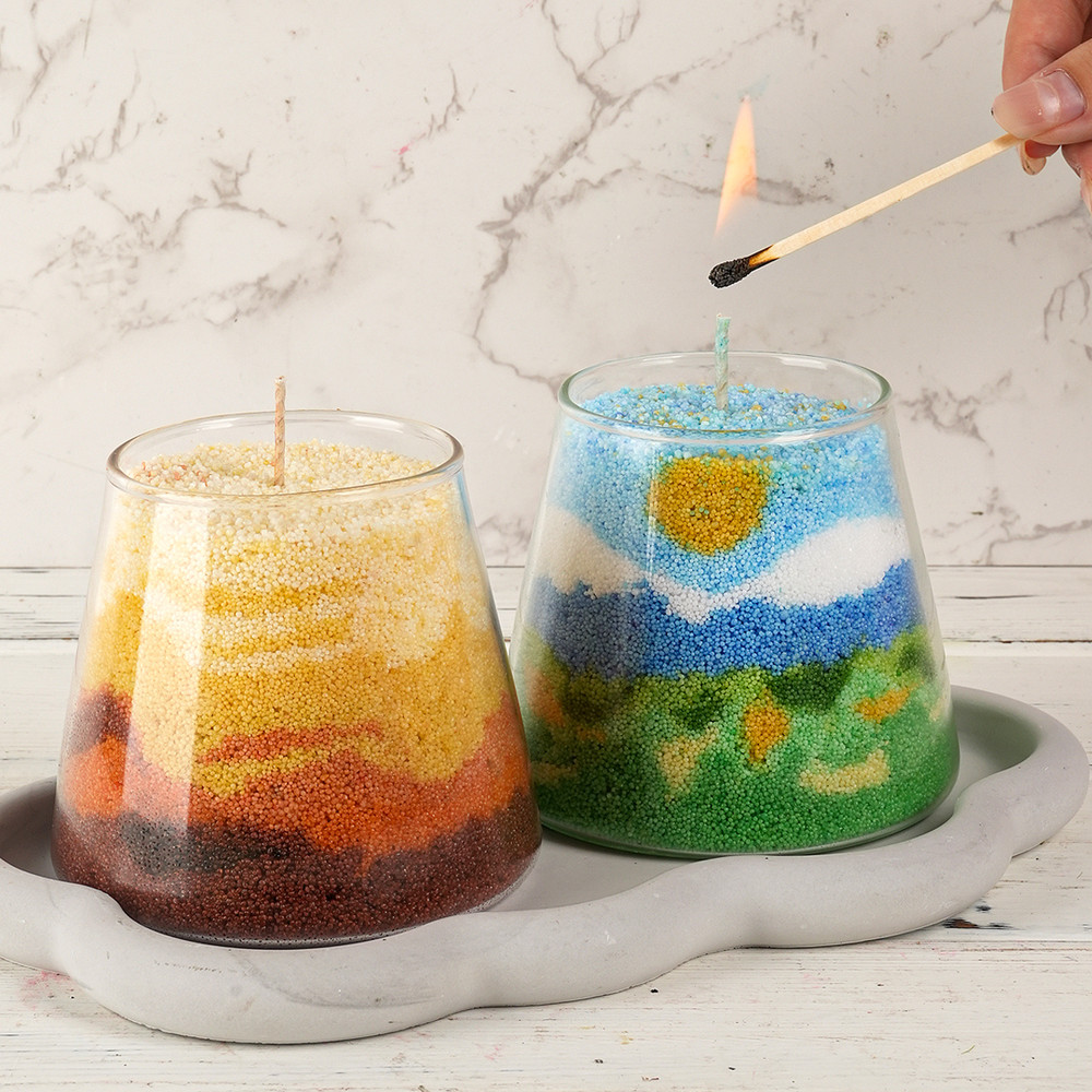 DIY Scented Candle Making Accessories, White Sand Wax, Ice Flower Wax, Snowflake Wax Pearls, Sand Painting Tools