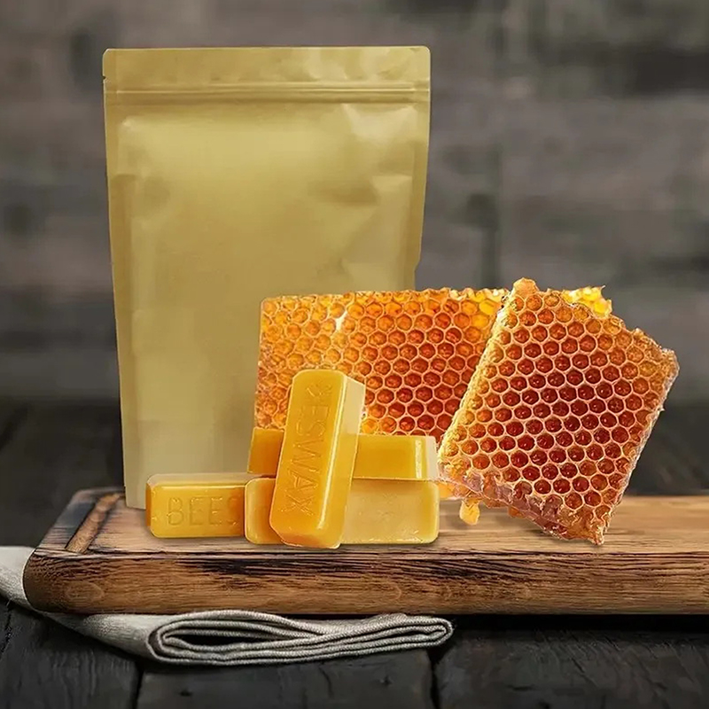 Pure Beeswax Blocks for Candle Making, High-Quality Waxing Material, 4/8pcs for DIY Crafts