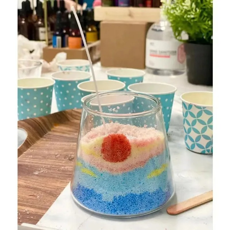 Color Aromatherapy Sand Wax, DIY Sand Powder Candle Kit, Creative Gift, Home Decor Scented Candle