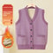 Spring Fashion Outerwear Womens Fleece Lined Cardigan Vest Open Front Style For Mommy And Middle Ag 0