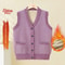 Spring Fashion Outerwear Womens Fleece Lined Cardigan Vest Open Front Style For Mommy And Middle Ag 5