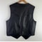 Mens Soft 100% Genuine Leather Vest, Western Biker Style, Snap Closure, Holiday Gift, Informal Attire
