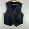 Mens Soft 100% Genuine Leather Vest, Western Biker Style, Snap Closure, Holiday Gift, Informal Attire