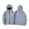 Mens Night Reflective Jacket Windbreaker Hooded Jacket Waterproof Zipper Coat Double Fabric Hip Hop 2