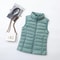 Slim Sleeveless Jacket For Women Ultra Light Down Vest Portable Lightweight Windproof Waistcoat 5