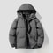 Thickened Down Cotton Padded Jacket, Autumn Winter Coat for Men and Women, Casual Loose Fit Hooded Puffer Jacket
