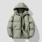 Thickened Down Cotton Padded Jacket, Autumn Winter Coat for Men and Women, Casual Loose Fit Hooded Puffer Jacket