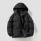 Thickened Down Cotton Padded Jacket, Autumn Winter Coat for Men and Women, Casual Loose Fit Hooded Puffer Jacket