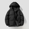 Thickened Down Cotton Padded Jacket, Autumn Winter Coat for Men and Women, Casual Loose Fit Hooded Puffer Jacket