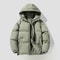 Thickened Down Cotton Padded Jacket, Autumn Winter Coat for Men and Women, Casual Loose Fit Hooded Puffer Jacket