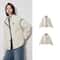 Elegant Womens Winter Coat Thick Cotton Long Sleeve Outwear Contrast Color Splicing Lapel Collar Ja 4