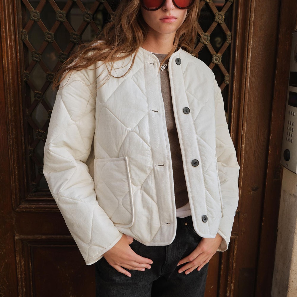 New Arrival, Women's Simple Daily Commute Coat, Waterproof Cotton Jacket, Long Sleeve Round Neck Single