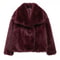 Luxurious Winter Faux Fur Coat For Women Plush Fluffy Jacket Warm Autumn Outerwear In Red Gray Blac 2