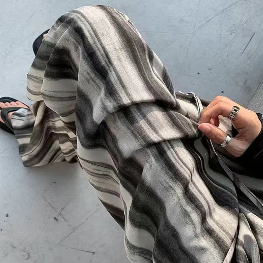 Women's Floral Print Pajama Pants, Loose Fit Viscose Loungewear, Anti Mosquito Wide Leg Pants for Summer and Autumn