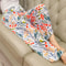 Women's Floral Print Pajama Pants, Loose Fit Viscose Loungewear, Anti Mosquito Wide Leg Pants for Summer and Autumn