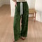Women's Floral Print Pajama Pants, Loose Fit Viscose Loungewear, Anti Mosquito Wide Leg Pants for Summer and Autumn