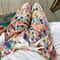 Women's Floral Print Pajama Pants, Loose Fit Viscose Loungewear, Anti Mosquito Wide Leg Pants for Summer and Autumn