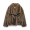 HH Women Elegant Faux Fur Coat Warm Fluffy Loose Long Sleeve Lapel Jacket Autumn Winter Fashion High Street Lady Outerwear