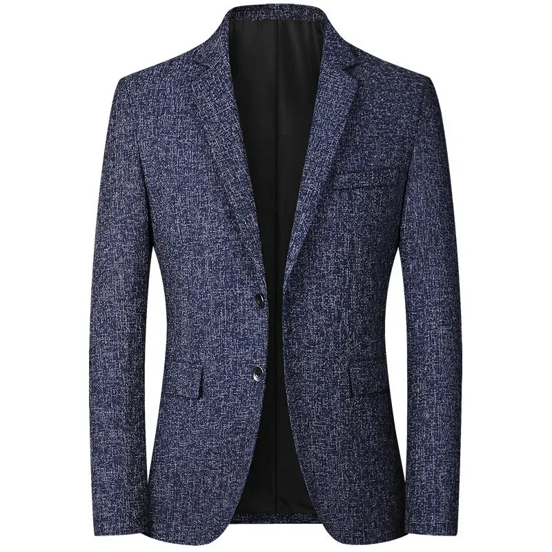 Slim Fit Blazer for Men, Quality Spring Formal Wear, Solid Business Casual Jackets and Coats