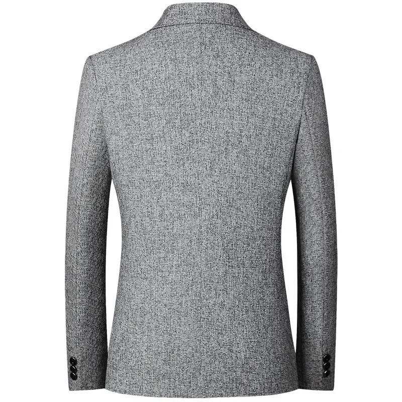 Slim Fit Blazer for Men, Quality Spring Formal Wear, Solid Business Casual Jackets and Coats