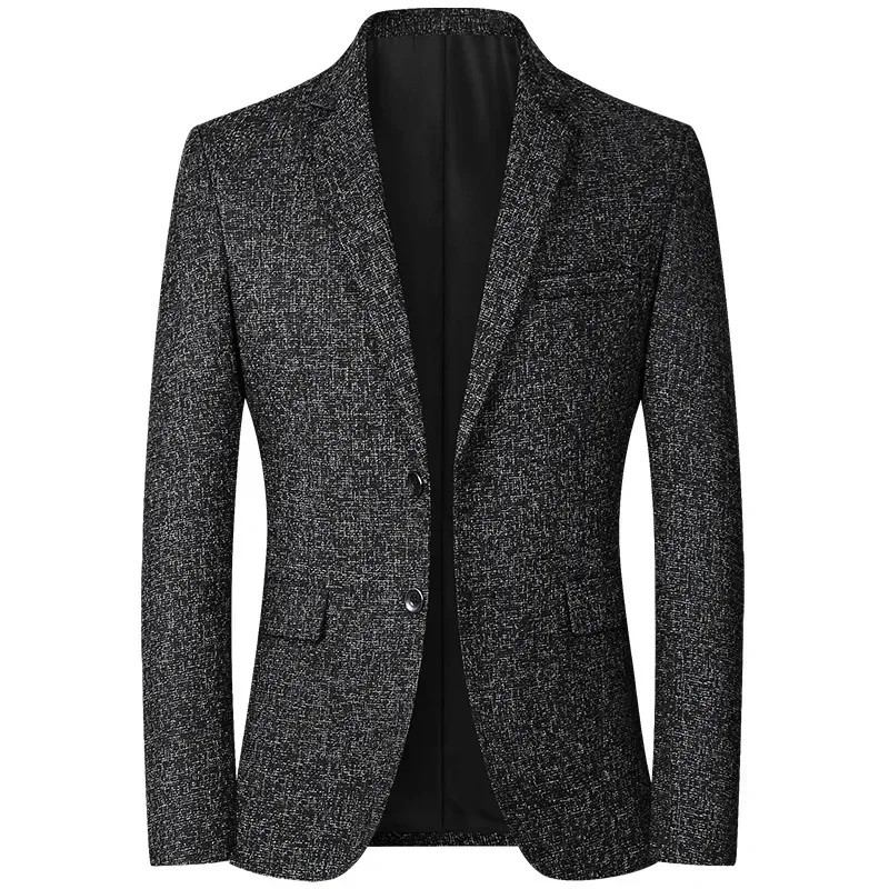 Slim Fit Blazer for Men, Quality Spring Formal Wear, Solid Business Casual Jackets and Coats