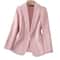 Ladies Premium Quality Blazer, Women Spring Fashion Thin Polyester Fabric, Folded Design Small Suit Jacket Coat