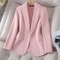 Ladies Premium Quality Blazer, Women Spring Fashion Thin Polyester Fabric, Folded Design Small Suit Jacket Coat