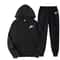 Mens Two Piece Set Streetwear Tracksuit Printed Sweatshirt And Joggers Casual Sports Suit For Men W 1