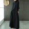 Vintage Artistic Dress for Women, Loose Fit Polo Neck, Medium Length Slimming Skirt, Stylish Age Reducing Spring Fashion