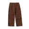 Men's Vintage Brown Corduroy Pants, Loose Fit Casual Ankle Pants with Drawstring, Autumn Winter Season